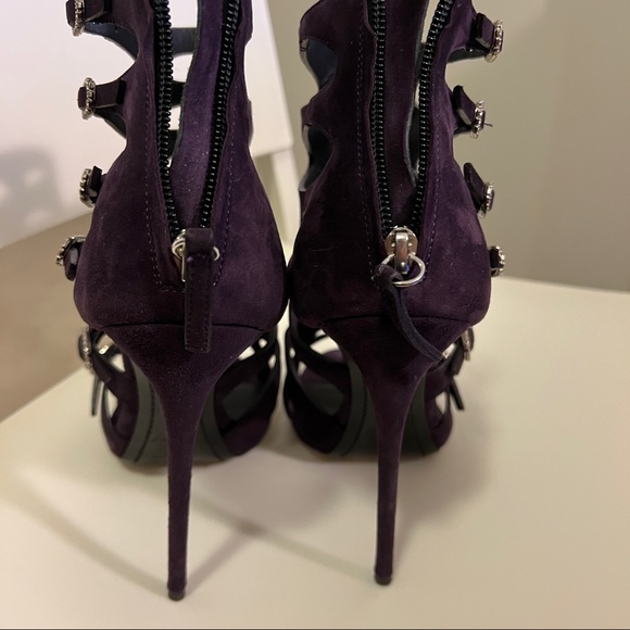 Giuseppe Zanotti GIUSEPPE ZANOTTI "Coline" Laser cut crystal buckle sandals - Picture 2 of 9